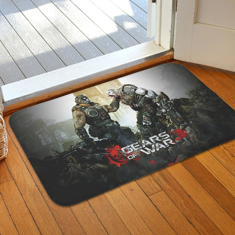 Interior Entrance Mat G-Gears of War Balcony Bathroom Bedroom Rug Custom Doormat Entrance Door Kitchen Hallway Room Floor Carpet