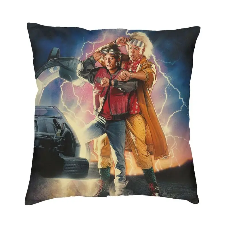 

Marty And His Fusion Powered Future Throw Pillow Case Sofa Back To The Future Modern Cushion Cover Car Pillowcase