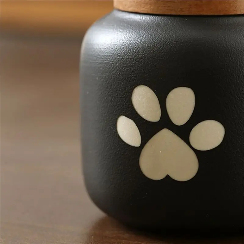 جرار حرق تذكارية للحيوانات الأليفة سهلة الاستخدام لتخزين رماد الحيوانات الصغيرة وحاويات دفن الجرار المختومة في المنزل B #5