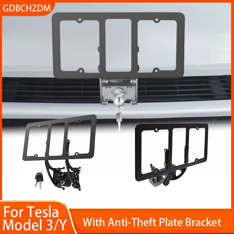 

Передний держатель номерного знака для Tesla Model Y 3, Кронштейн номерного знака, монтажный комплект, без сверления, без клея, с защитой от модели 3/Y