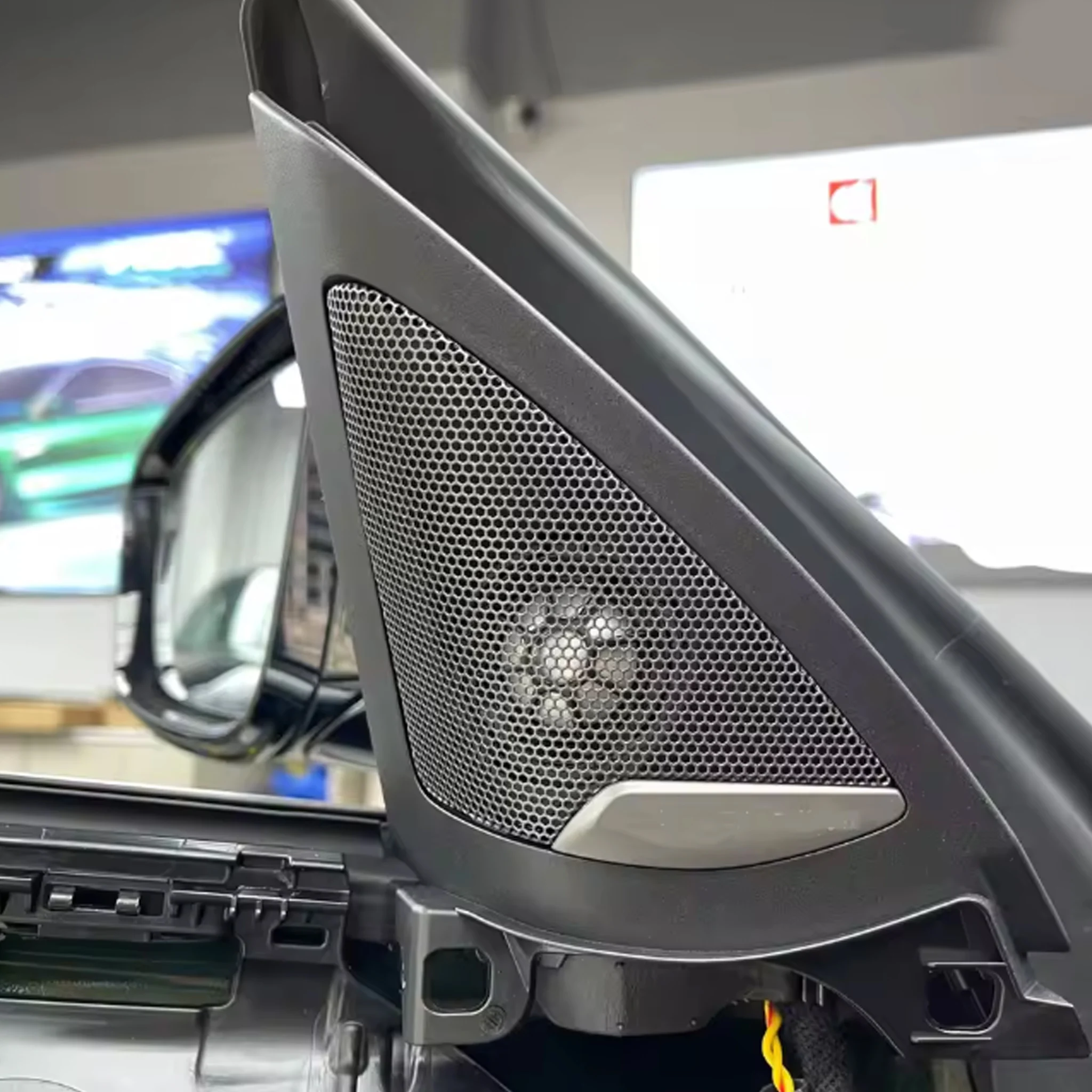 Front Door Tweeter Speaker Cover For BMW G22 G23 G26 Original Triangle Car Direct Replacement Upgrade Installation Horn Trim