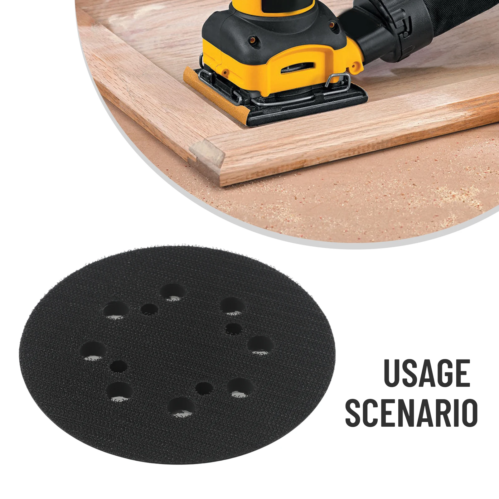 8 Hole Hook & Loop Sanding Pads 5 Inch 125mm Sanding Disc For Dewalt DWE6421 DWE6421K DWE6423 Orbit Sander