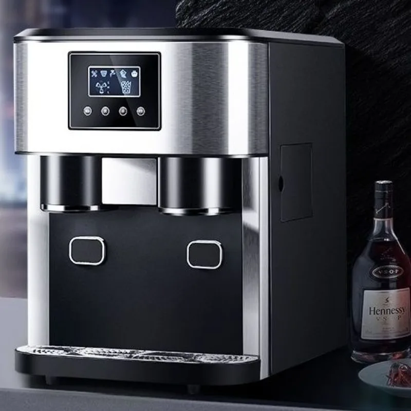 European insert small bar counter round ice, fully automatic household ice making, crushed ice and cold water three-in-one