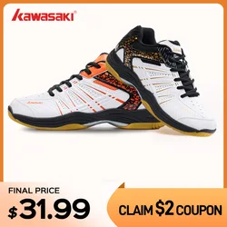 Kawasaki  Badminton Shoes Breathable Anti-Slippery Sport Tennis Shoes for Men Women Sneakers K-063