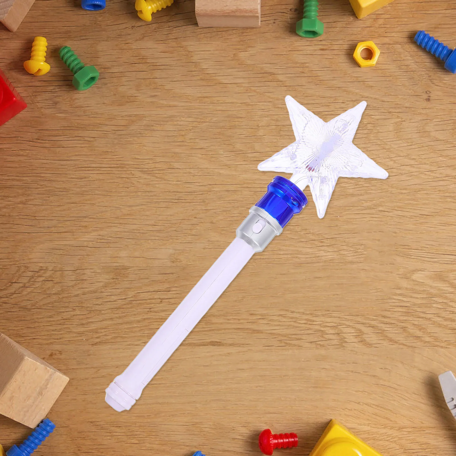 

Spinning Light Up Wand Glowing Star Design for Concerts Parties Festivals Cheering Sticks Reusable Glow Stick Flashing