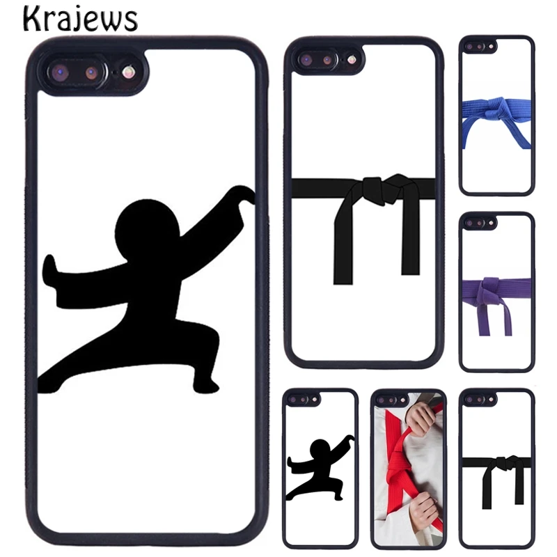 Krajews JudoKarate Belt Black Belt Ninja Phone Case For iPhone 16 15 14 plus 11 12 mini 13 Pro XR XS Max cover coque