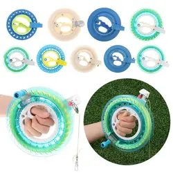 Kite Reel Winder Fire Wheel String Flying Handle Tool Twisted String Line Outdoor Round Blue Grip For Fying Kites Outdoor Game