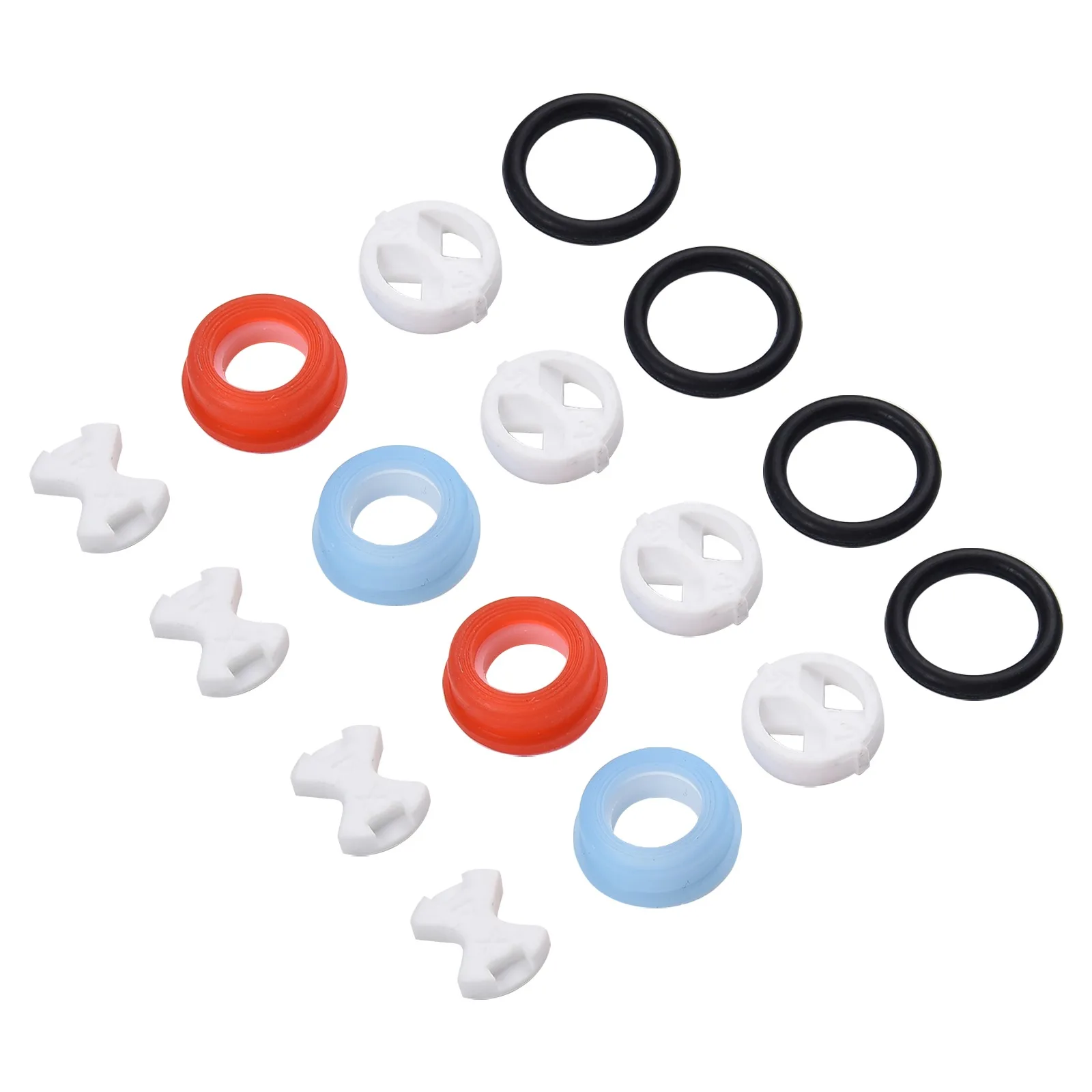 Ceramic Discs Silicon Washer Kit Easy To Install O Ring Gasket Professional Ceramic&rubber Fitting Replacement