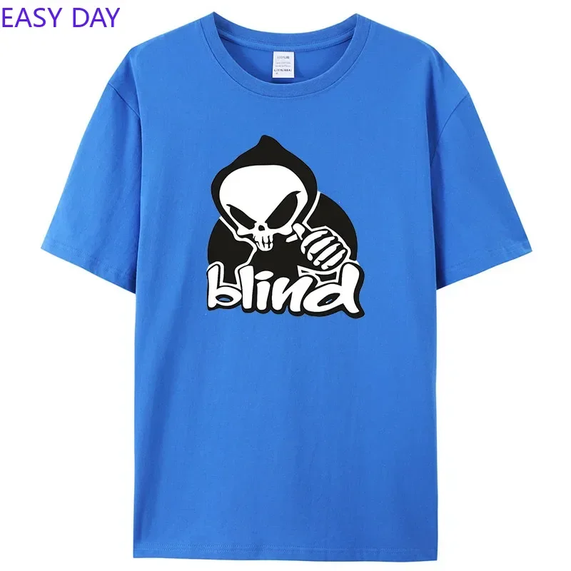 2024 Men's T-shirt Tops Cotton Skull Head T-Shirts For Womens Fashion Casual Soft Short Sleeve Loose MenTees Comfortable Clothes