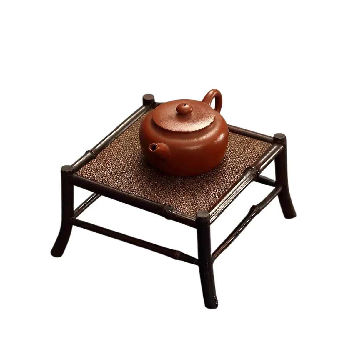 Bamboo purple clay pot holder tea set small tea table