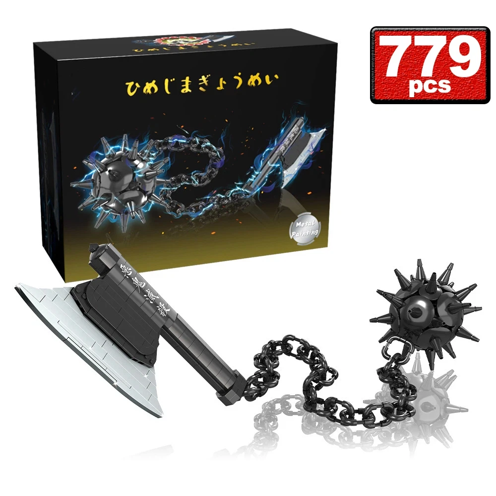 

779PCS MOC Axe Meteor Hammer Model Building Blocks Set Hammer Block Creative Home Decoration Assemble Bricks Toys for Kids Gift