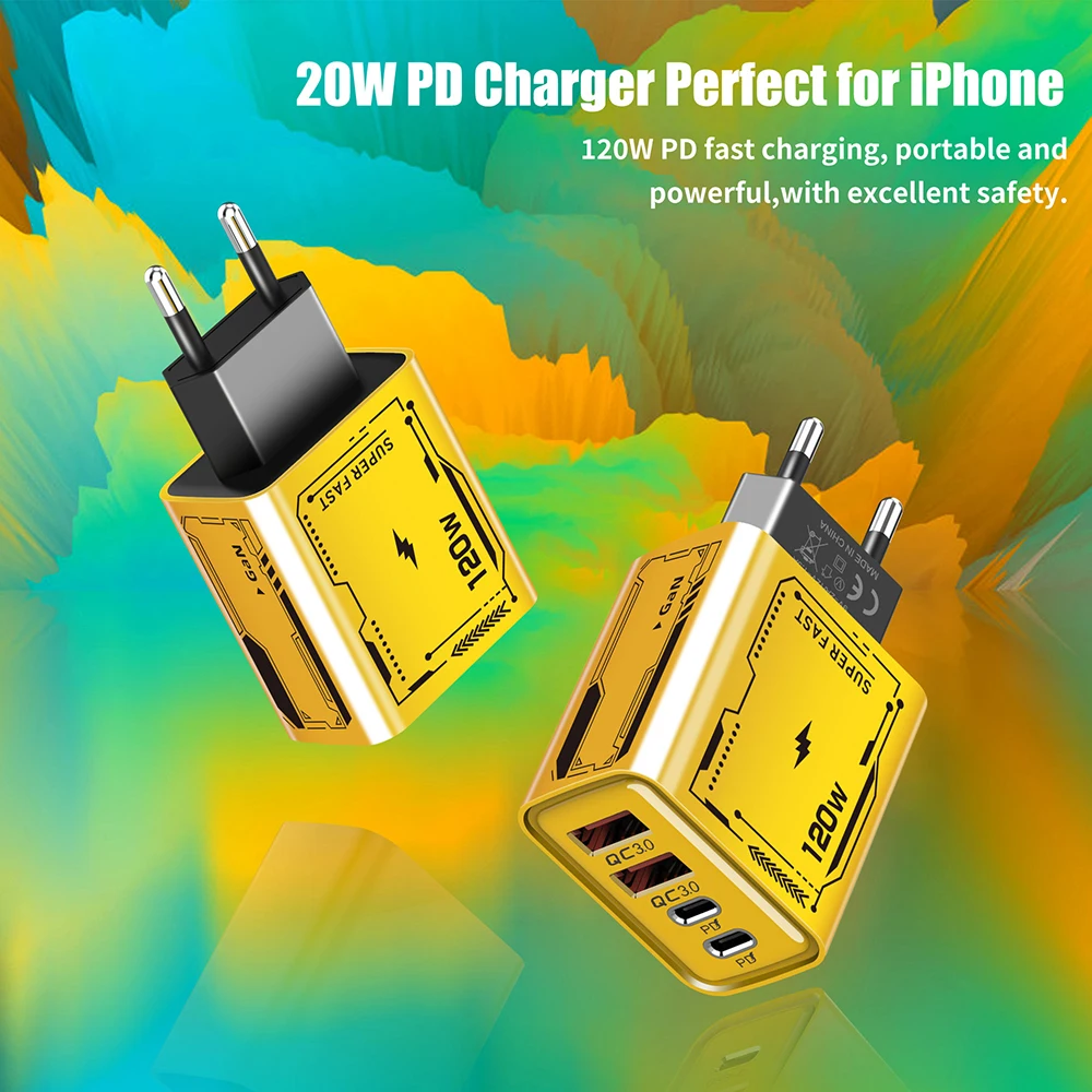 Cargador de 120W carga ultra r - Usb C Power Adapter reseña y precio