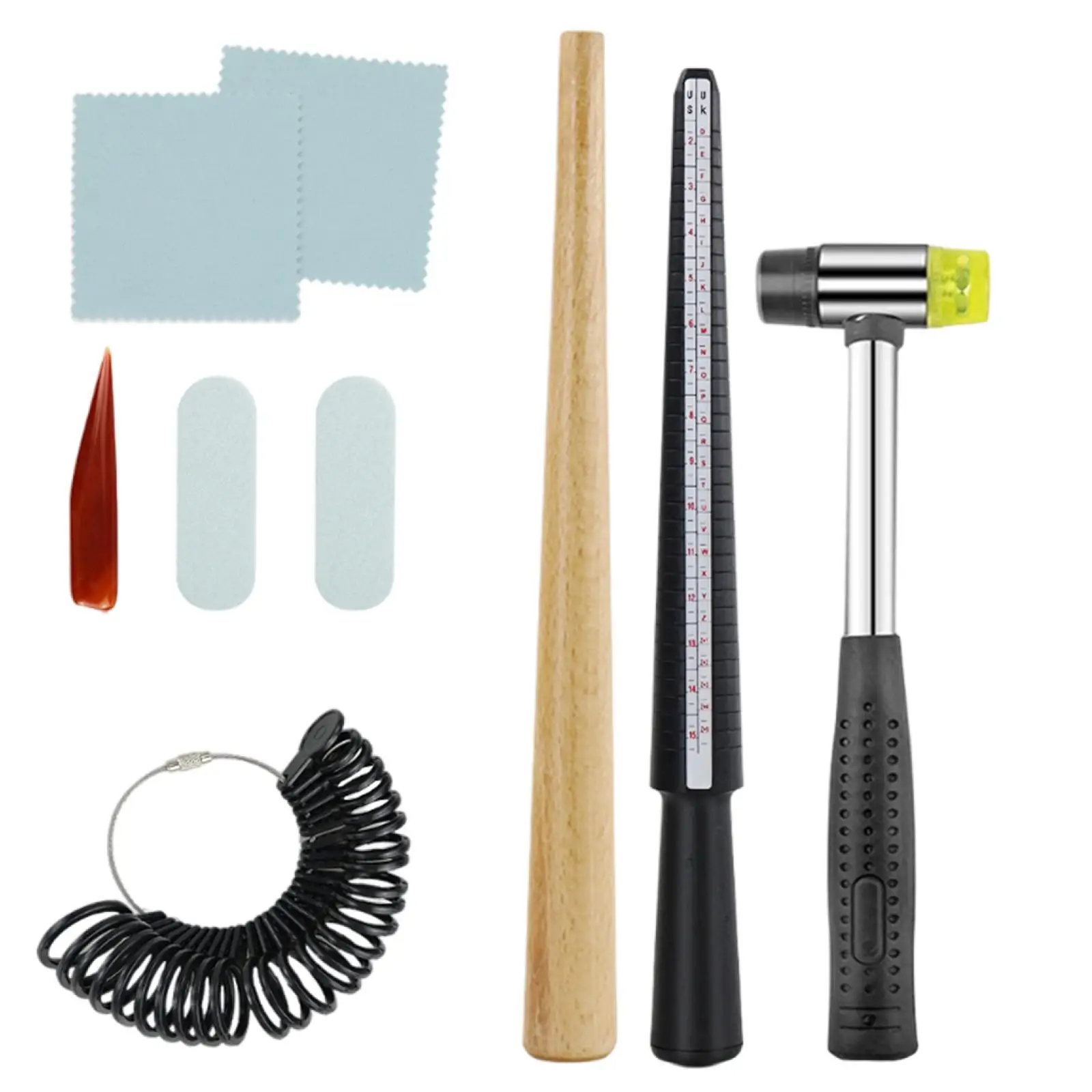 Ensemble d'outils de mesure de calibrage professionnel, équipement de jauge à doigt, 9 pièces