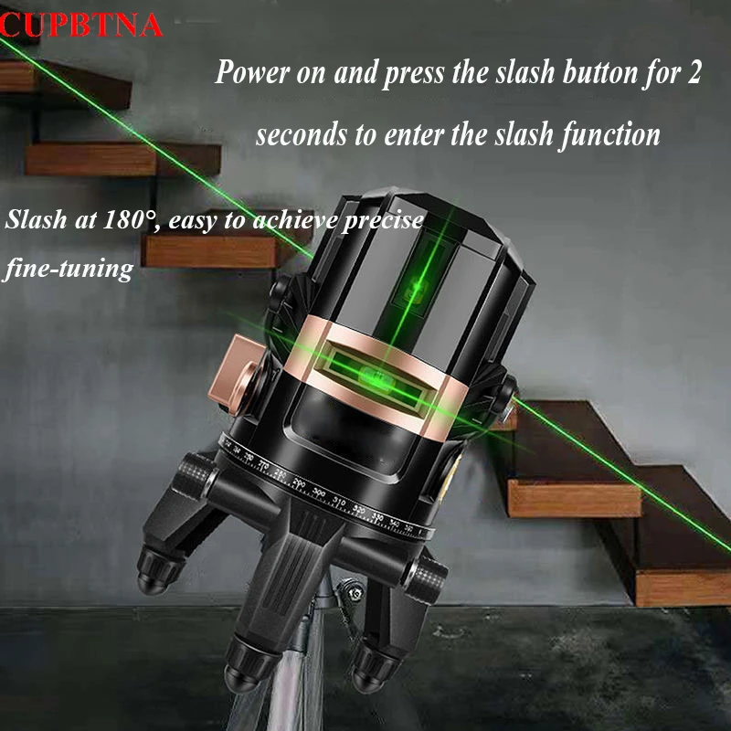 Imagem -05 - Auto-nivelamento Super Horizontal e Vertical Cross Line Ferramentas de Medição Controle Remoto 4d Blue Light Level Alta Qualidade Line
