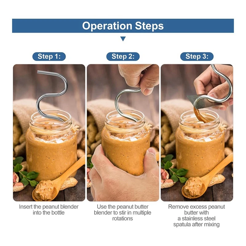 Мешалка Для арахисового масла, смеситель для арахисового масла из нержавеющей стали, принадлежит профессиональному инструменту для перемешивания арахисового масла