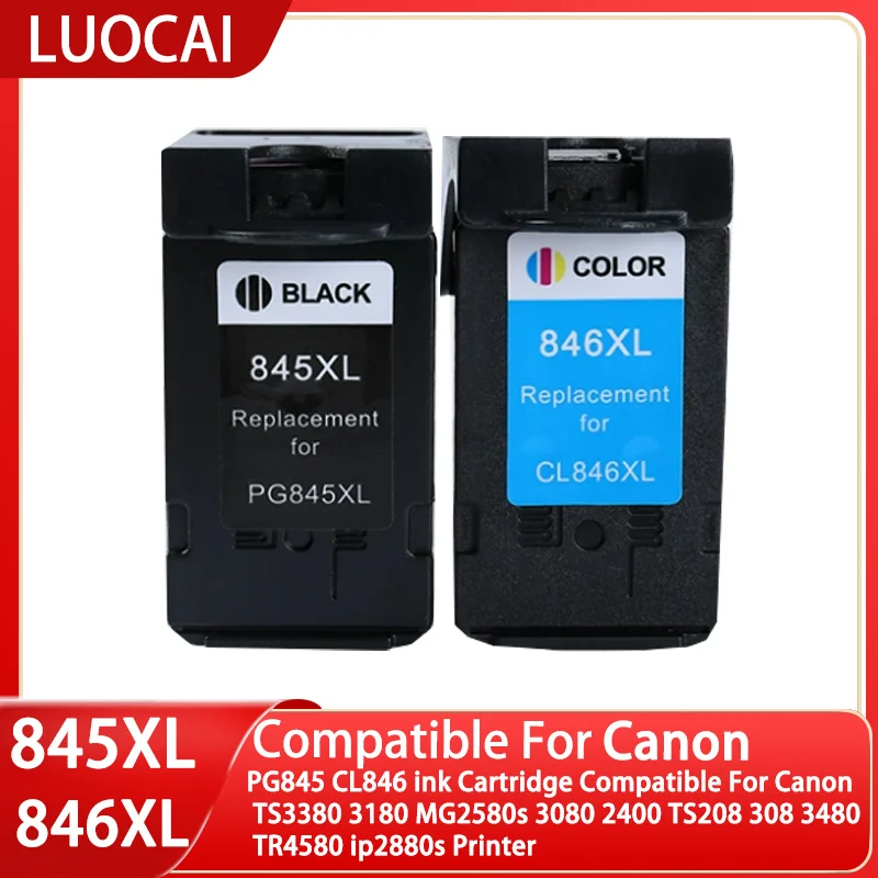Чернильный картридж PG845 CL846, совместимый для принтера Canon TS3380 3180 MG2580s 3080 2400 TS208 308 3480 TR4580 ip2880s