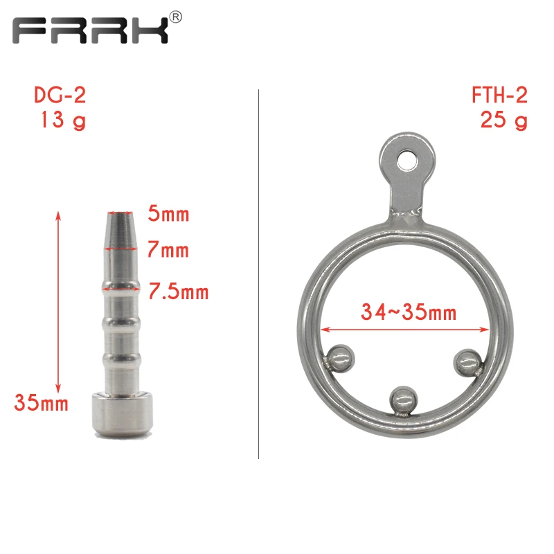 FRRK Male Chastity Cage with Anti-Off Ring for Man Comfortable Bondage Devices Urethral Plug Catheter Cock Lock BDSM Sex Toys