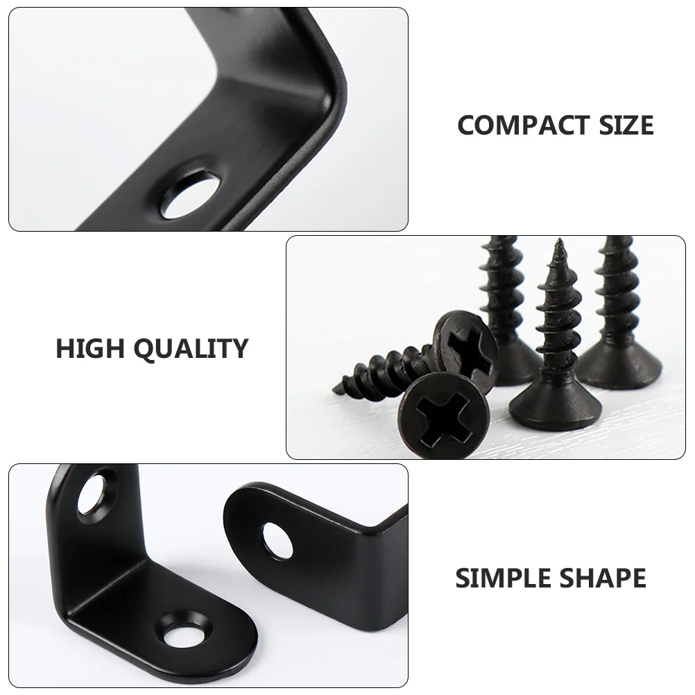 

16Pcs Corner Braces 90 Degree Thickened Stainless Steel L-Shaped Right Angle Brackets for Furniture Corner Support Heavy-Duty