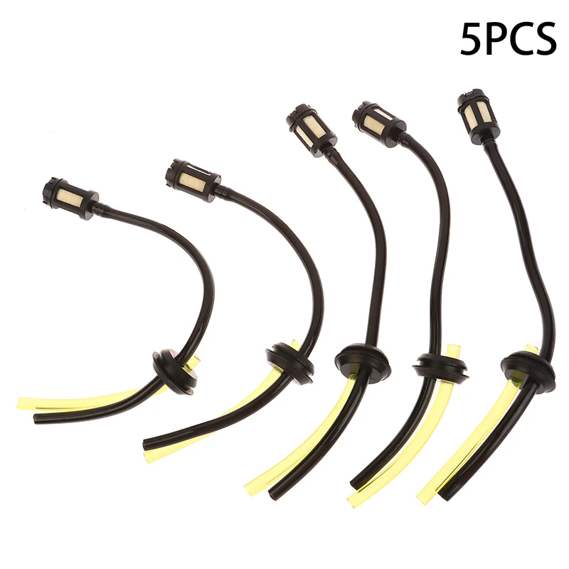 Grass Trimmer Compatible 5-Piece Oil Line Set, Chainsaw Fuel Tank Filter Interface