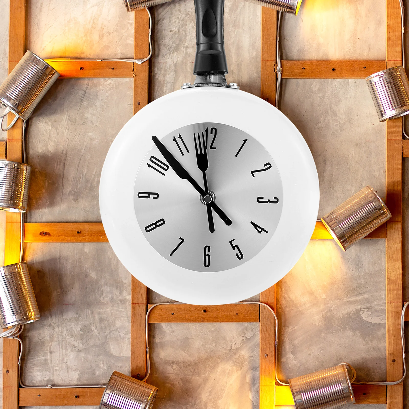 

1Set Quartz Clock Round Wall Clock Metal Silent Non-Ticking for Home Kitchen Decor Modern Hanging Timepiece 3D Design