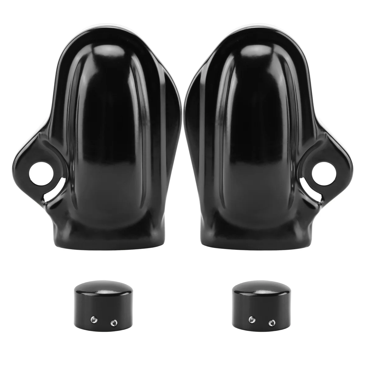 4PCS Front Axle Nut Rear Axle Covers Wheel Shaft Cap Protector Guard for 2002-2017 Night Rod Special VRSCDX VRSCF VRSCAW