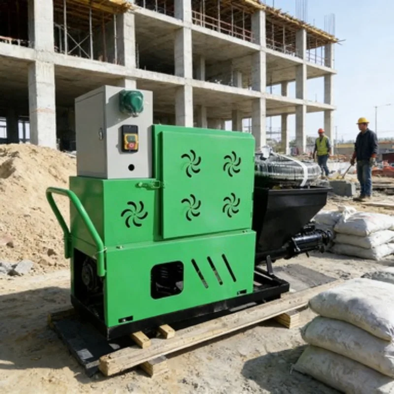 Plaster Spraying Machine Mortar Sprayer Wall Render Cement Gun Electric Plastering Equipment Automatic