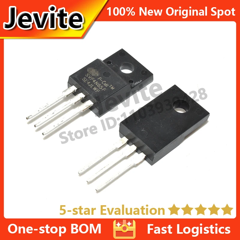 

Jevite 100% New Original electronics Controller 10-50 units/lote SVF4N65F TO-220 650V 4A MOSFET transistor