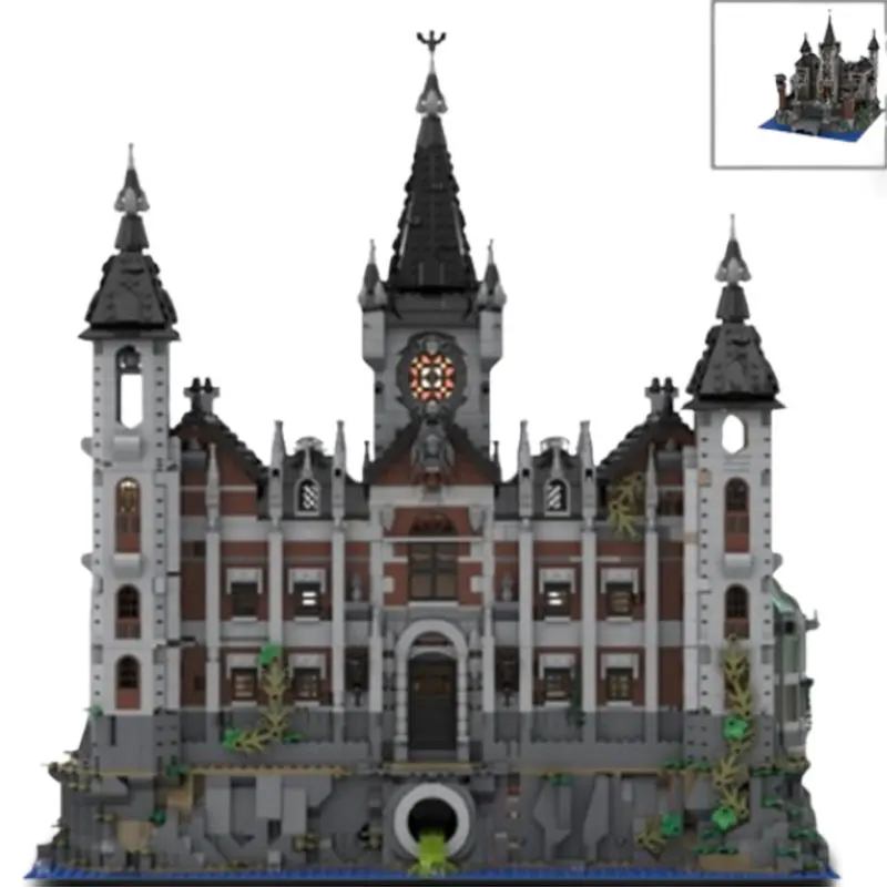 Spot MOC-158329 6726 pz Edificio Modulare FAI DA TE Piccole Particelle di Montaggio Building Blocks Giocattolo Educativo Modello Regalo Set Ornamenti