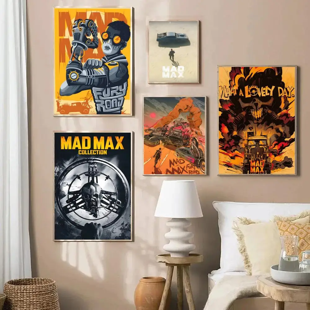ملصق كرتوني Mad Max-M حديث مقاوم للماء عالي الدقة ملصق فني جداري ذاتي اللصق ديكور جمالي للمنزل