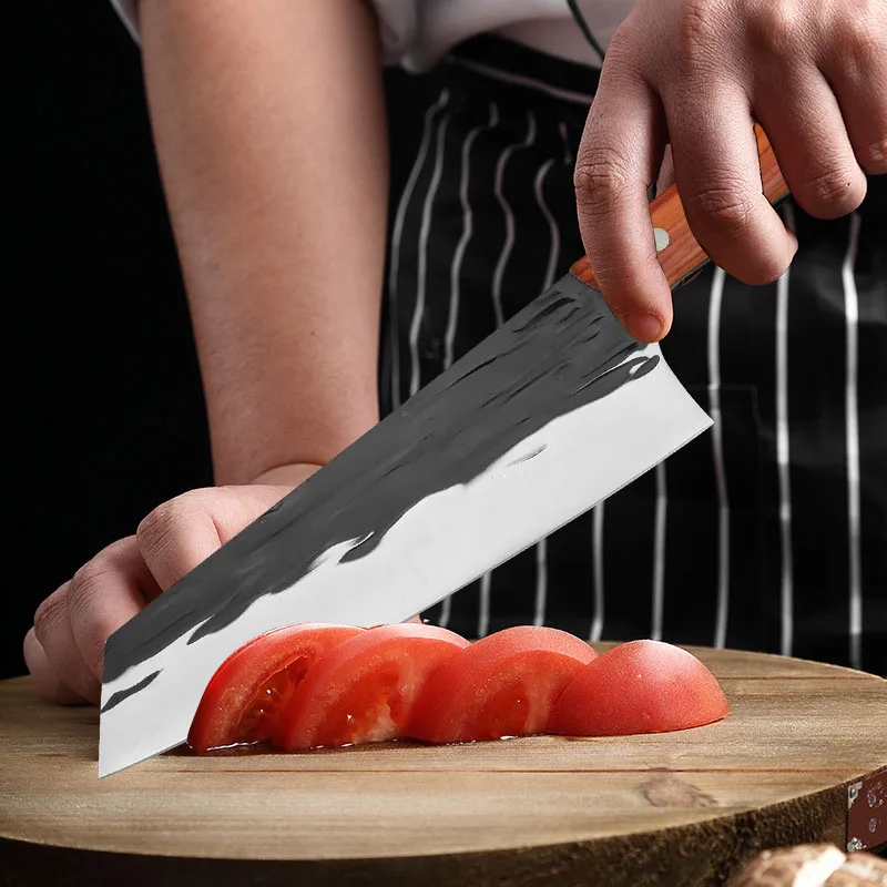 Professional Kitchen Chef\'s Knife Stainless Steel Boning Chopper Butcher Beef Meat Cleaver Vegetable Cutter Kitchen Knives