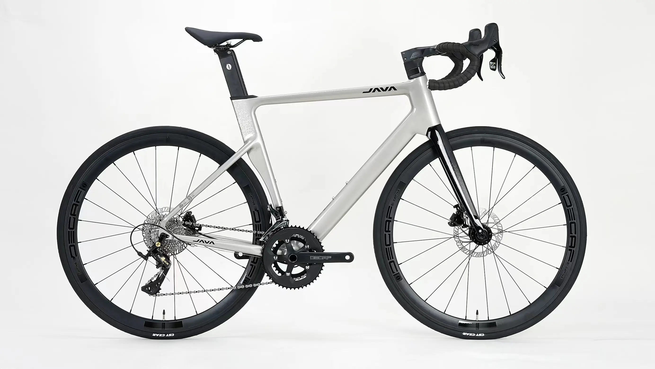 Java SILURO6 Top 24-Gang-Carbonfasergabel hydraulische Scheibenbremse 700c Rennrad