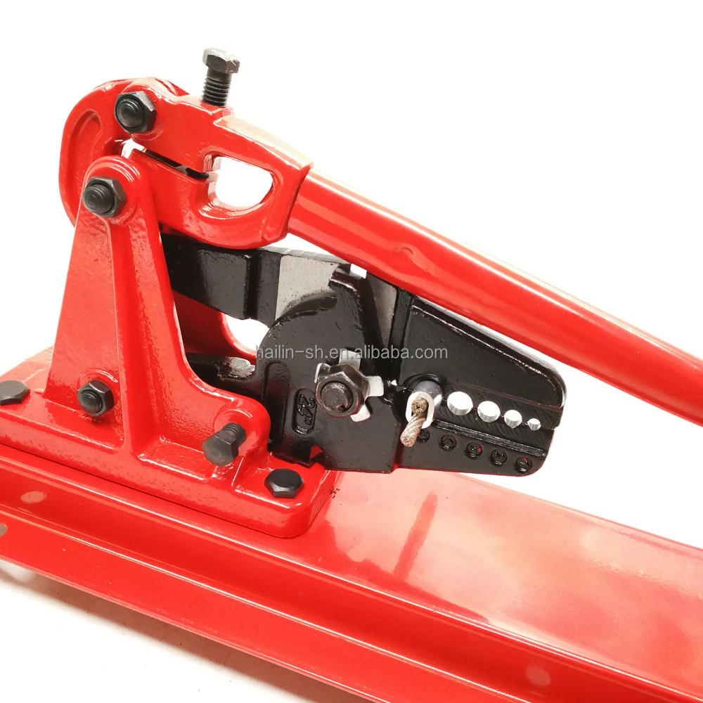 Cable Bench Top Swager Rope Wire Rope Crimper Cutter HL-800D Swaging Crimping Tool in Computer Network in stock