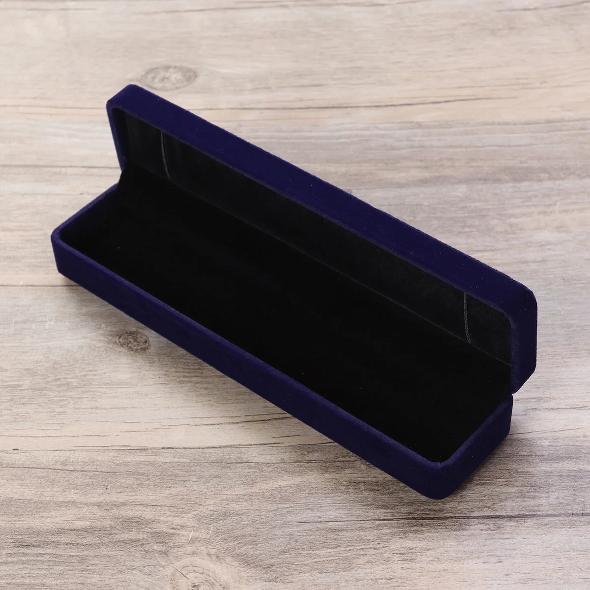 

Jewelry Box Metal Dark Blue Necklace Gift Box Bracelet Watch Storage Organizer Pendant Brooch Hair Clip Case For Birthday