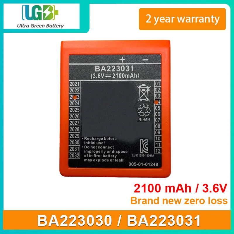 

UGB New Battery For HBC BA223030 BA223031 QA108600 Remote Control Battery 3.6V