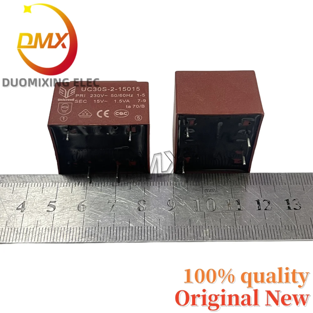 2-5PCS/LOT 100%New UC30S-2-15015 PRI 230V~50/60Hz SEC 15V~1.5VA ta70/B Potted power transformer