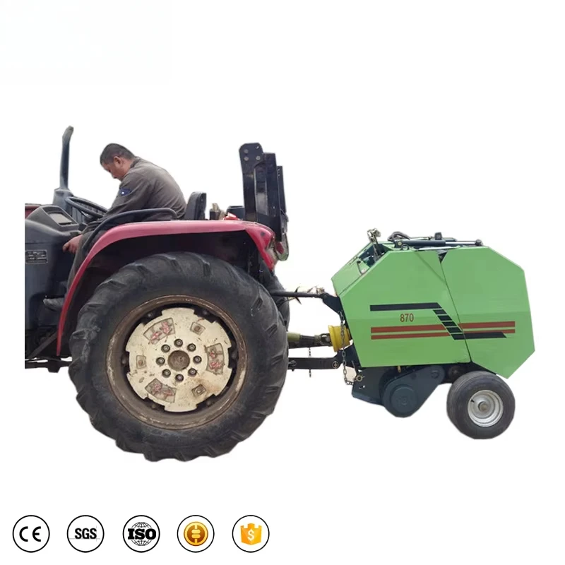 

Mini Round Hay Baler And Mini Tractor