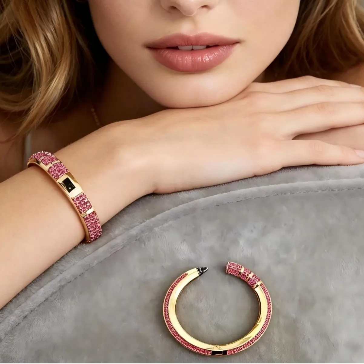 Trendy Pencil Designs Cuff Bangle for Women Wedding Full Cubic Zircon Crystal CZ Dubai Gold Color Party Bracelet Jewelry