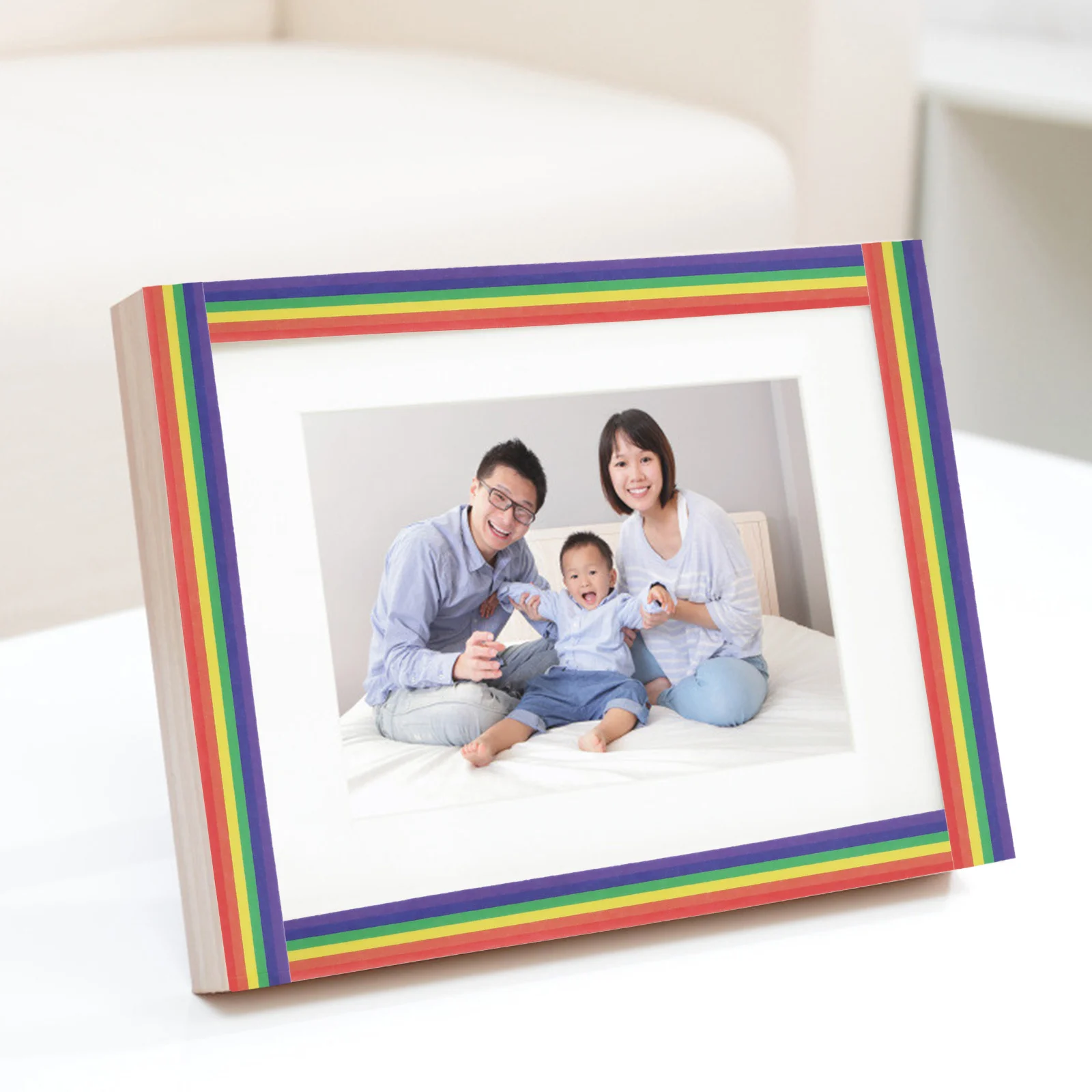 

2pcs Rainbow Stripe Washi Tape 500Cm Long Decorative Adhesive For Diy Scrapbooking Gift Wrapping Craft Office Multi-Purpose