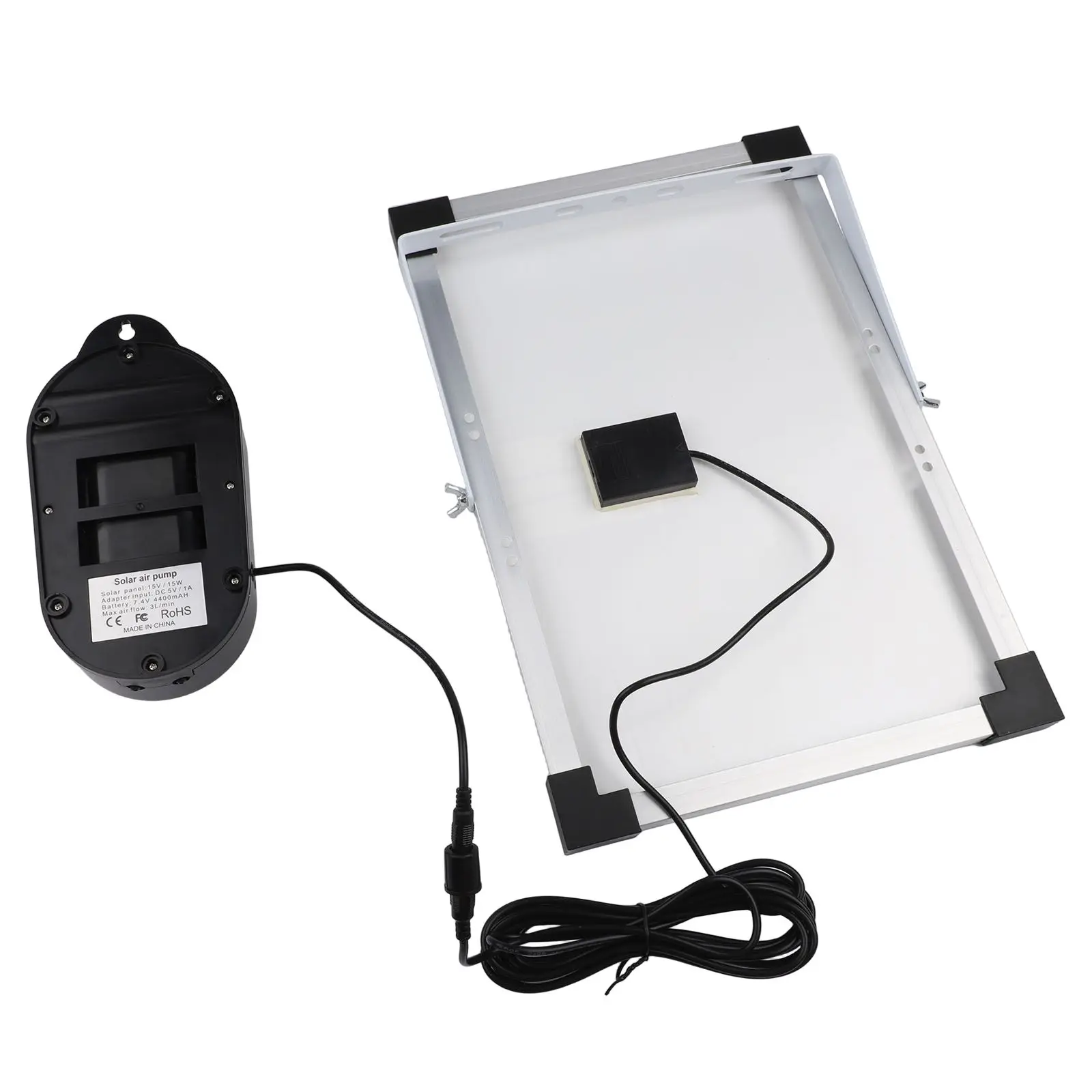 

Solar Oxygen Pump 15W with Tube 3 Operational Modes for Fish Tanks Built in Battery for Round the Clock Operation