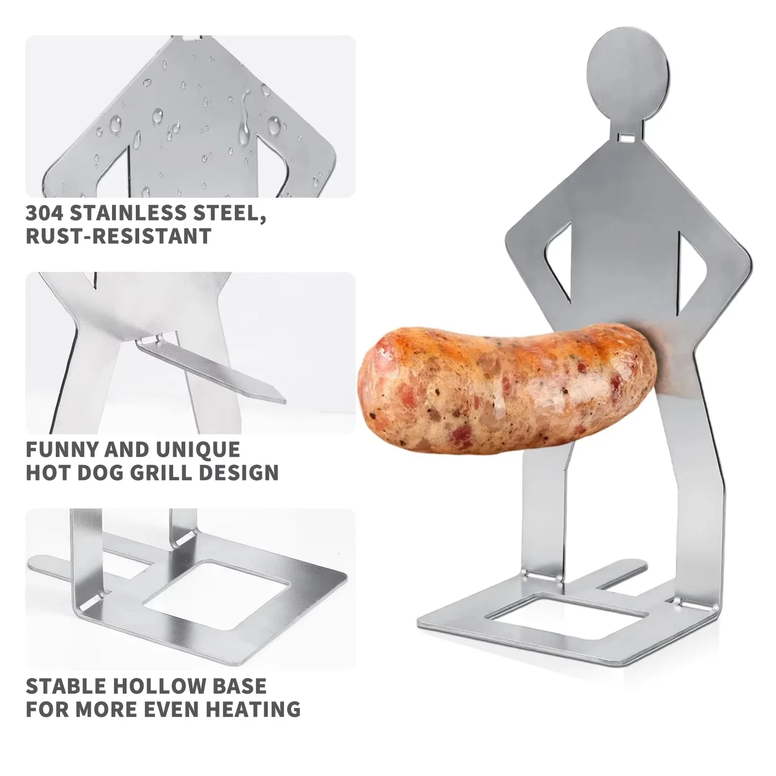 1/5 قطعة مضحك السجق رف شواء الدائمة رجل المواقد سلة الرياح رف شواء شوكة للتخييم في الهواء الطلق نزهة المطبخ شواء اكسسوارات