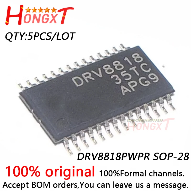 5PCS 100% NEW  DRV8818PWPR  SOP-28.Chipset