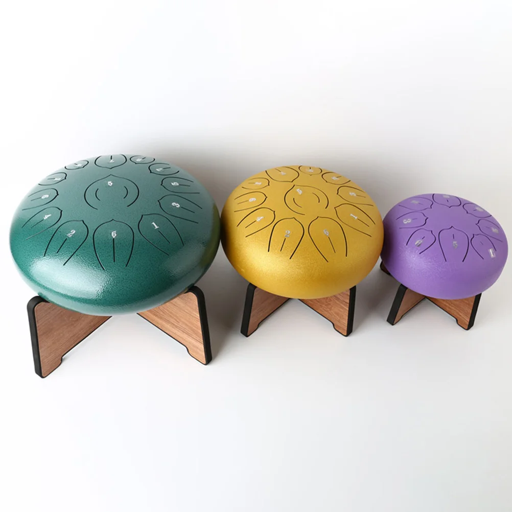 

Ethereal Drum Stand Tounge Floor Tongue Drums for Adults Practice Wood Accessory Steel Bracket Foldable Music