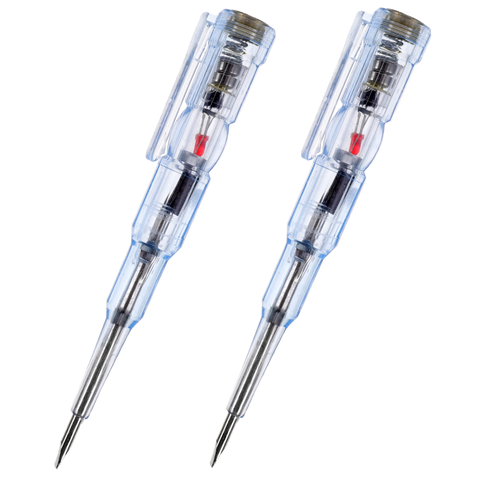 

2 Pcs Electric Tester Pen Live Wire Compact ABS LED Zinc Alloy Self Test Voltage Sensitivity Circuit Tool Electric