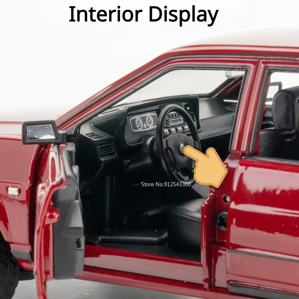 1:24 Retro Santana Toy Car Model Alloy Diecast Pull Back with Sound Light Simulation Models Toys for Kids Birthday Collection