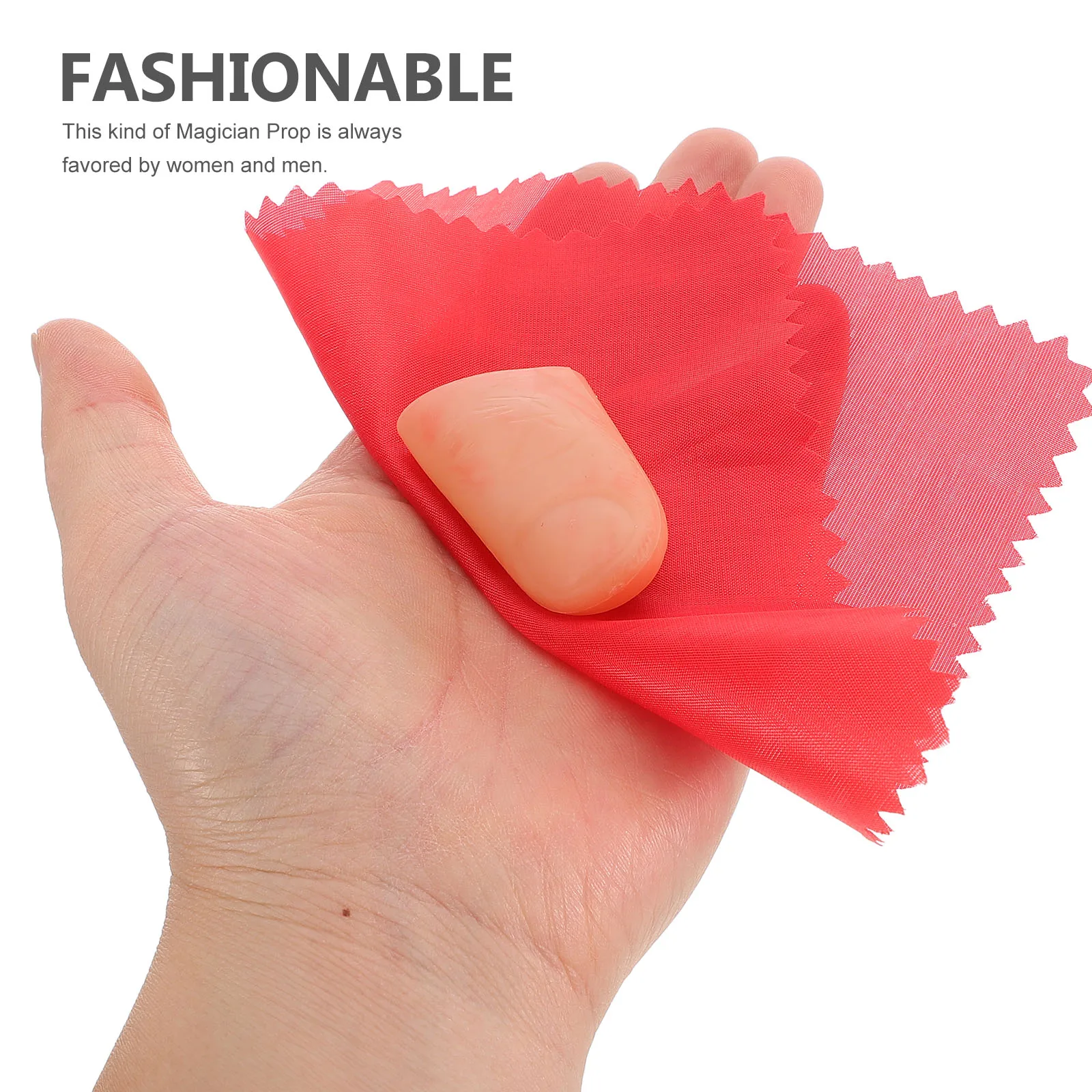 2 ensembles de faux doigts, écharpe de magicien, pointes de pouce, accessoire de spectacle sur scène pour fête, spectacle, Gimmick, accessoire d'outil