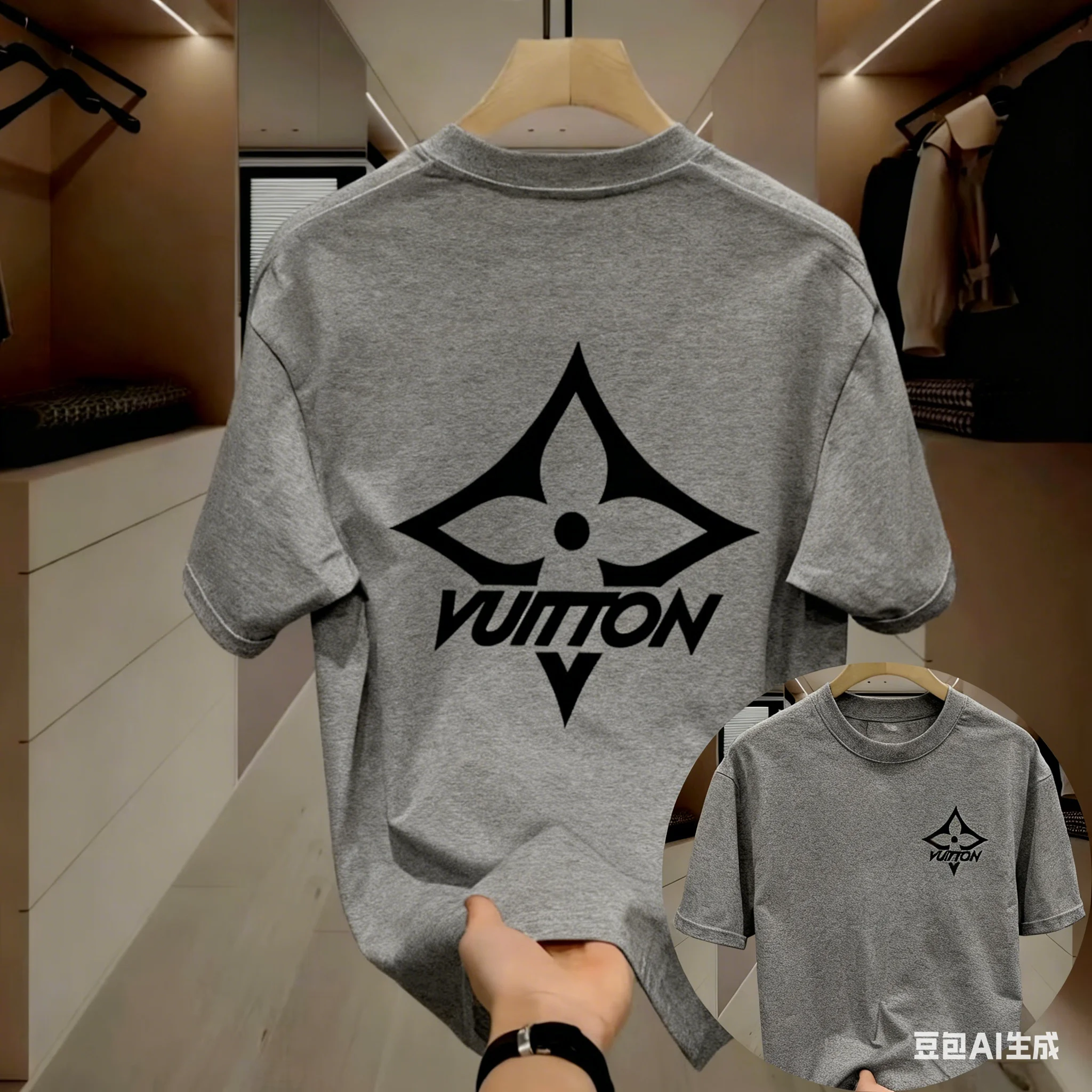 

Весенне-осенняя хлопковая мужская и женская майка с семейным трендом L, футболка с круглым вырезом и короткими рукавами, принт для влюбленных