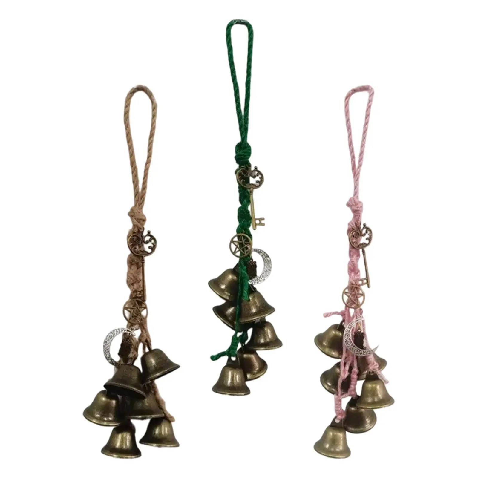 Rustic Metal Bells Pendant Wind Pendants Witchy Decor Door Knob Hanging Decoration for Home Hotel Patio