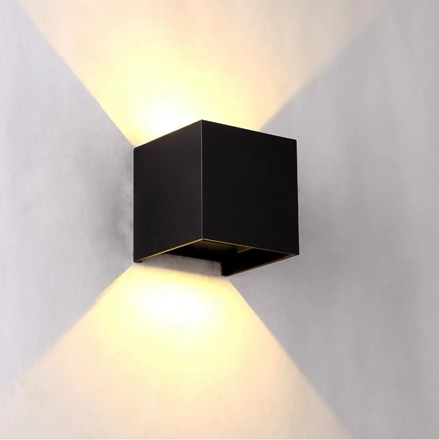 LED Outdoor Wall Lamp Waterproof Courtyard Lamp Square Dimmable Hotel Villa Staircase Living room Exterior Wall Lamp