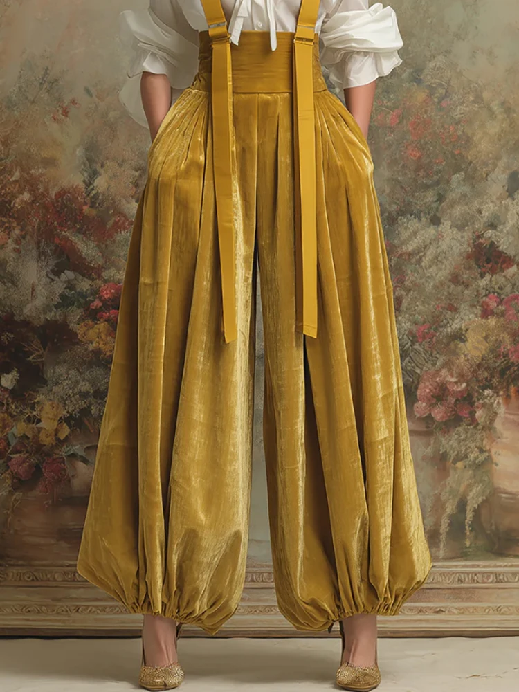 New Elegant Yellow Color Jumps - Women'S Fashion Overalls ulasan dan harga