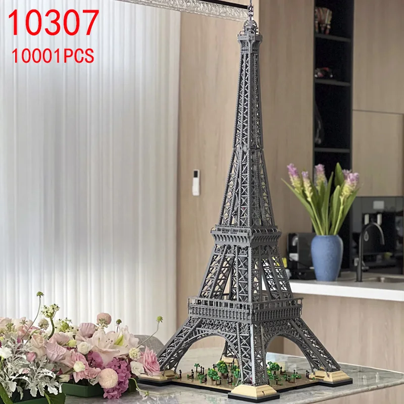 10001 Piezas de Bloques de Construcción de Modelos de Arquitectura de Torres, Decoración de Habitaciones, Ladrillos Grandes Compatibles con 10307, Regalos de Navidad y Cumpleaños